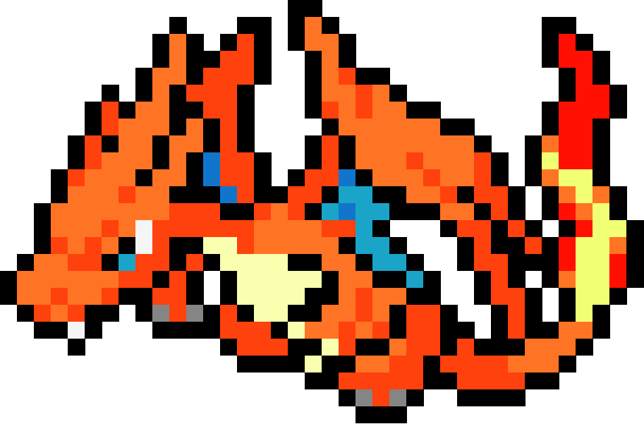 Charmander - Charizard (004-006) Perler Art
