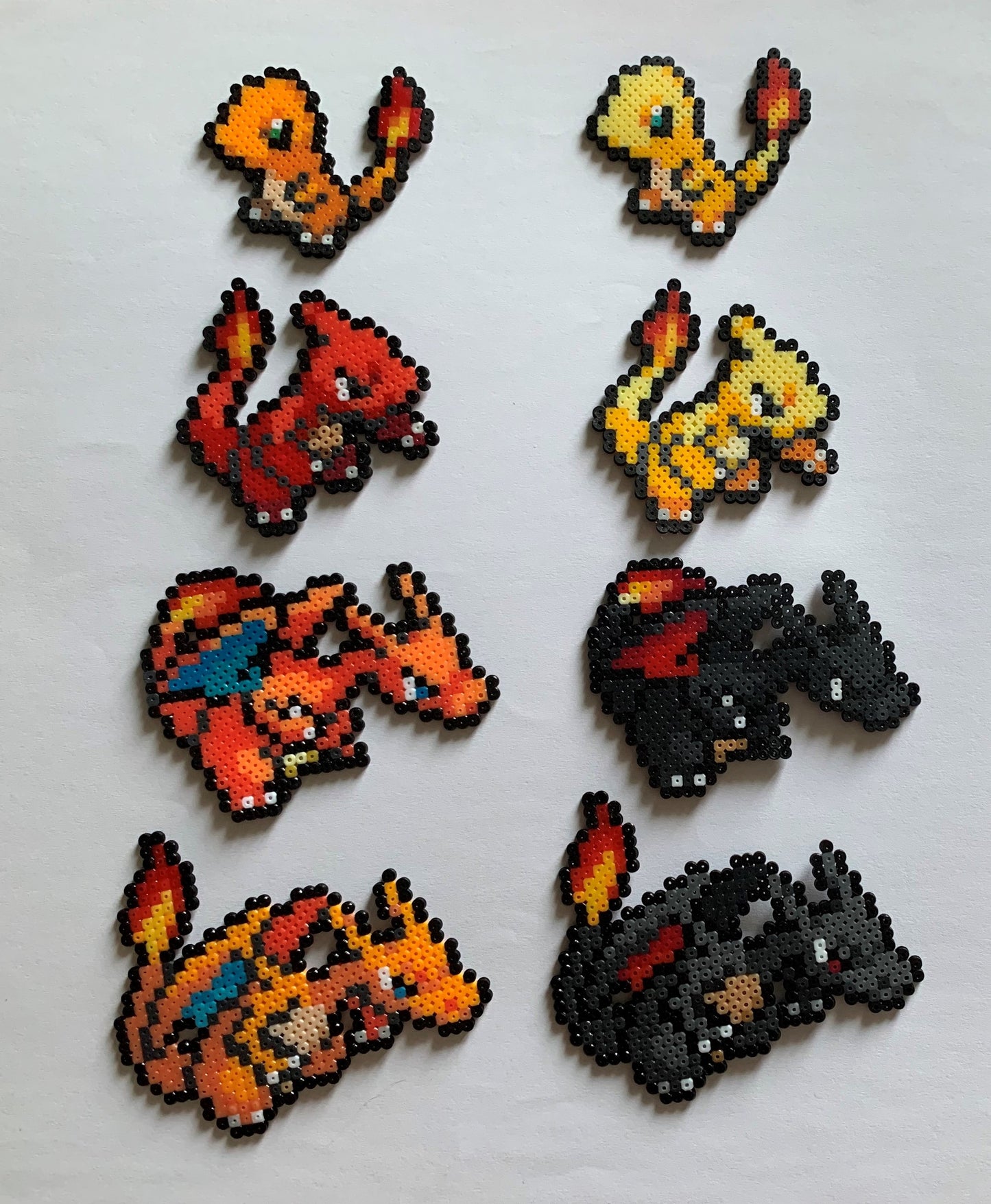 Charmander - Charizard (004-006) Perler Art