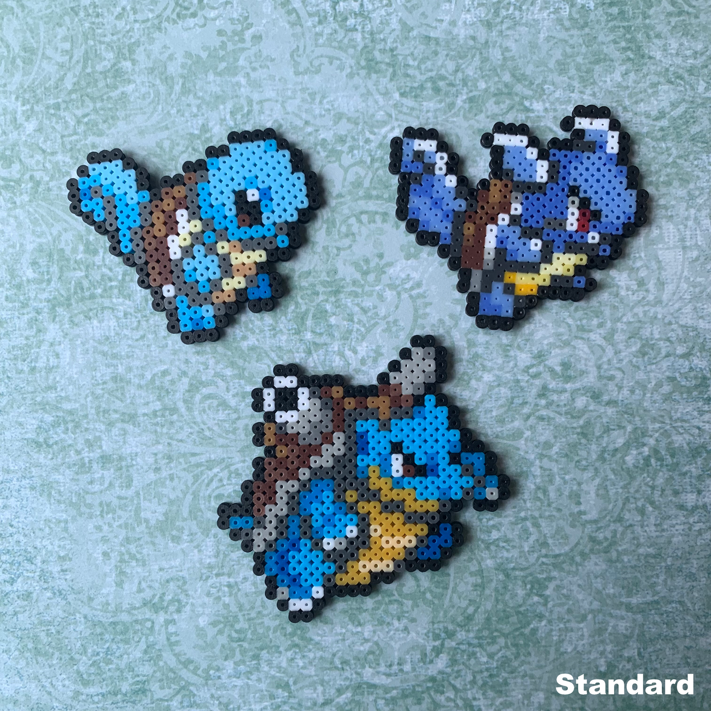 Squirtle - Blastoise (007-009) Perler Art