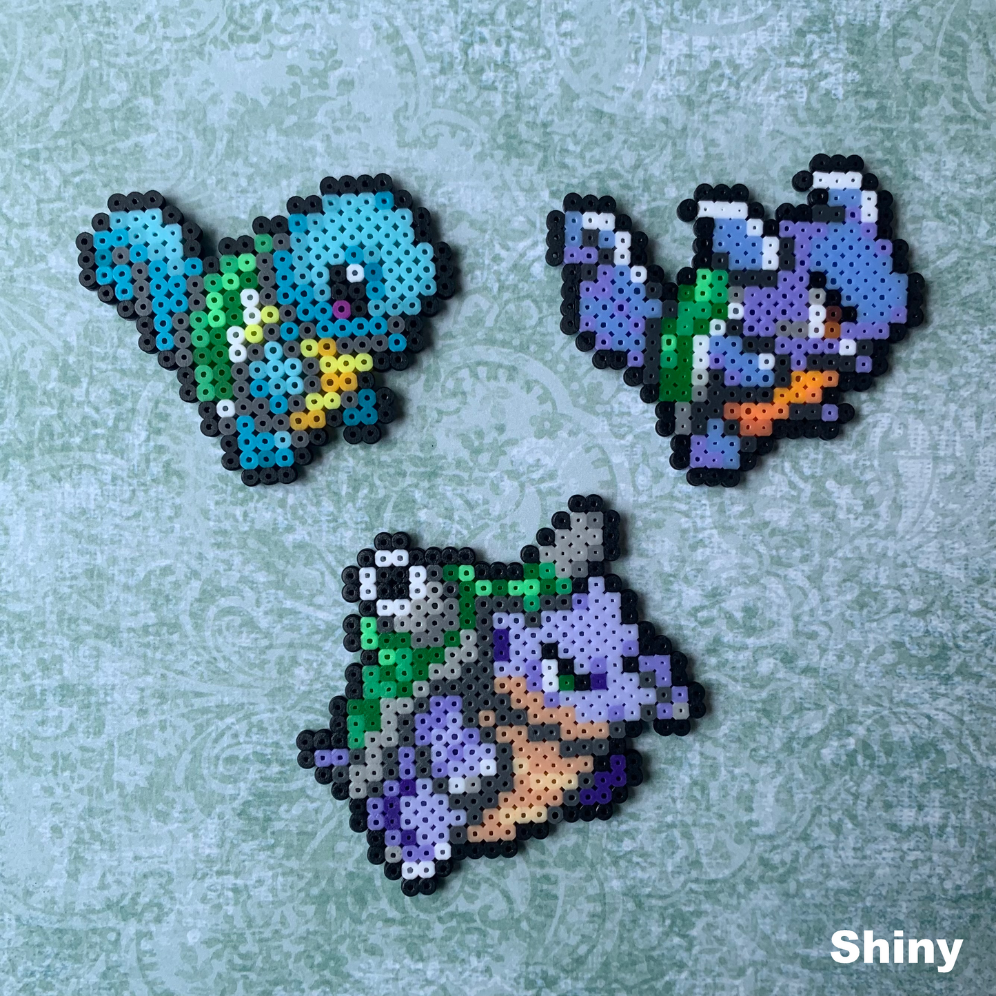 Squirtle - Blastoise (007-009) Perler Art