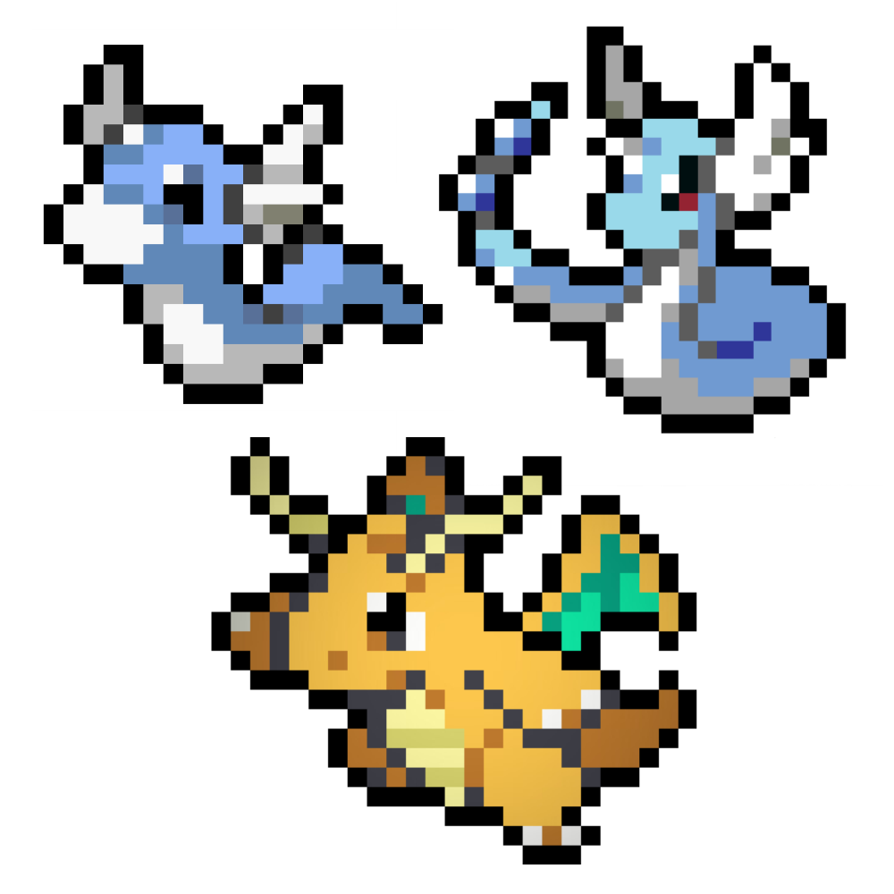 Dratini - Dragonite (147, 148, 149)