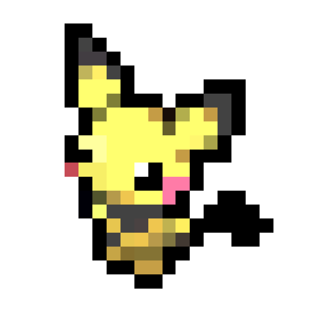 Pikachu Evolution Line - Perler Art
