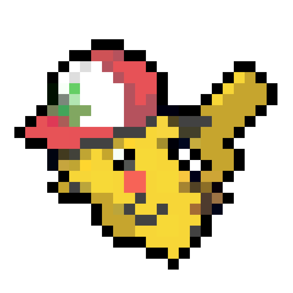 Pikachu Evolution Line - Perler Art