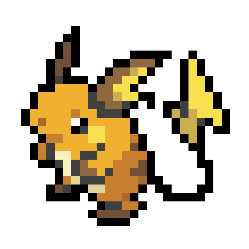 Pikachu Evolution Line - Perler Art
