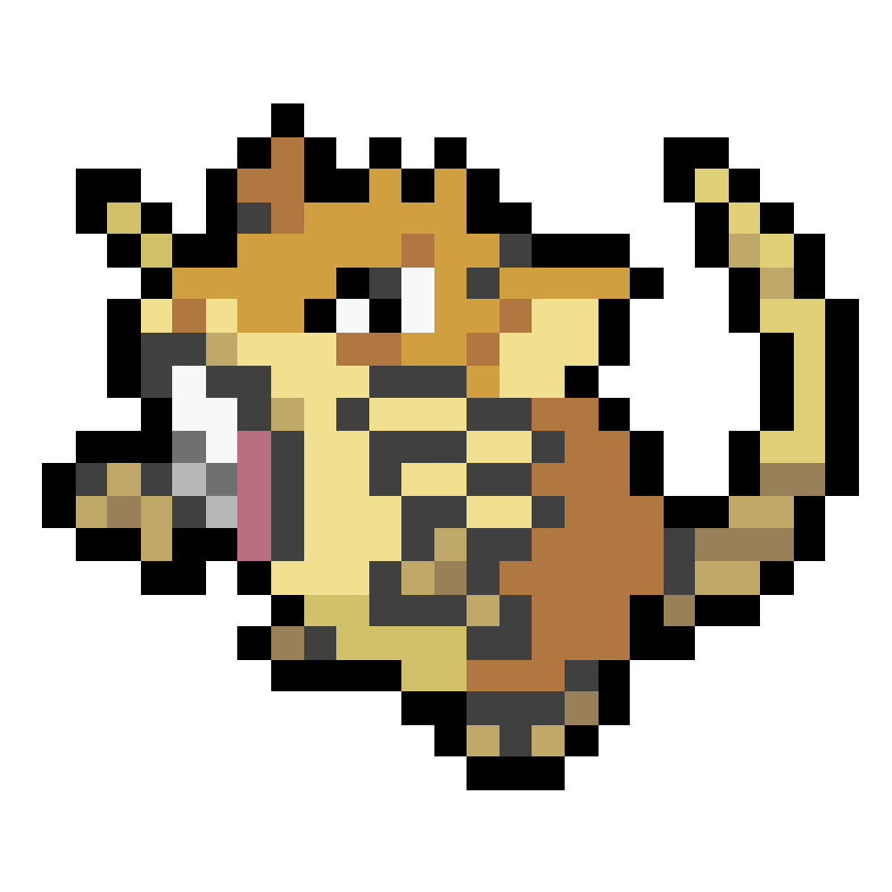 Rattata - Raticate (019-020) Perler Art
