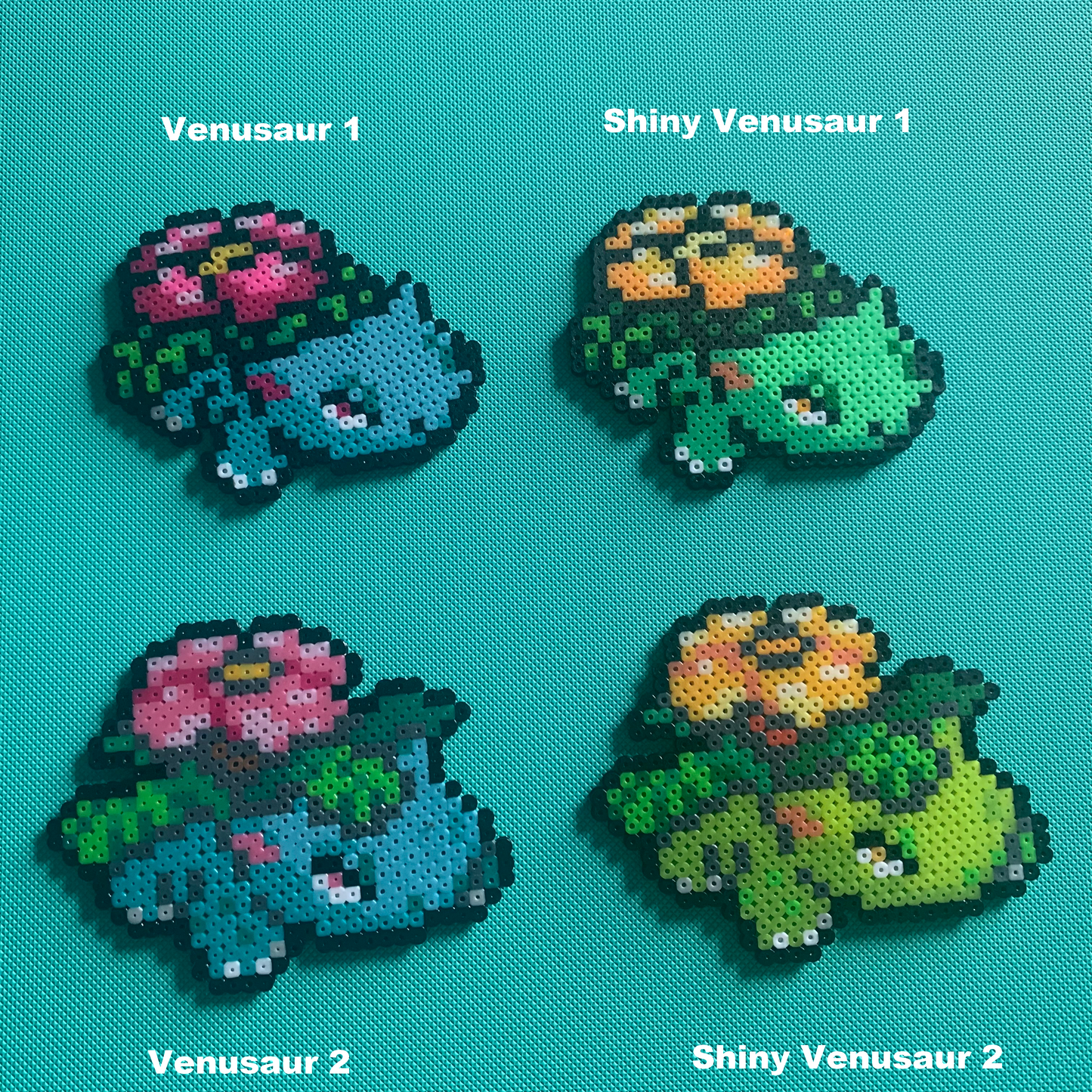 Bulbasaur - Venusaur (001-003) Perler Art