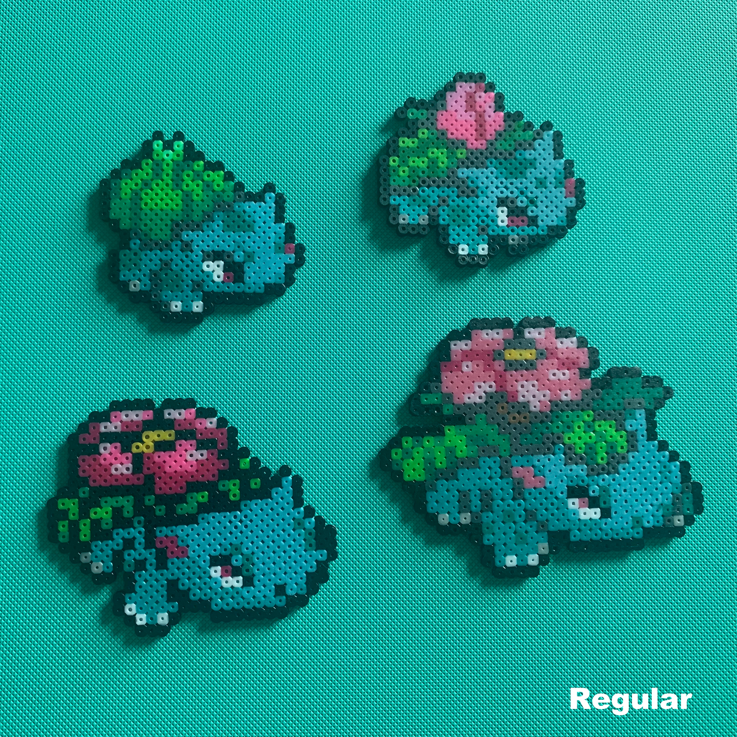 Bulbasaur - Venusaur (001-003) Perler Art