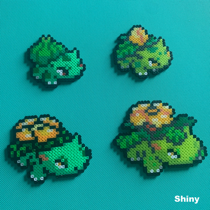 Bulbasaur - Venusaur (001-003) Perler Art