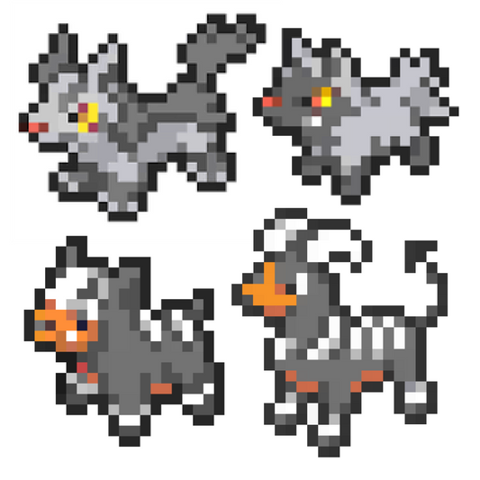 Poochyena (261, 262) Houndour (228, 229)