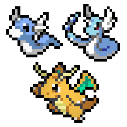Dratini - Dragonite (147, 148, 149)