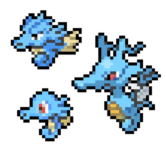 Horsea-Kingdra (116, 117, 230)