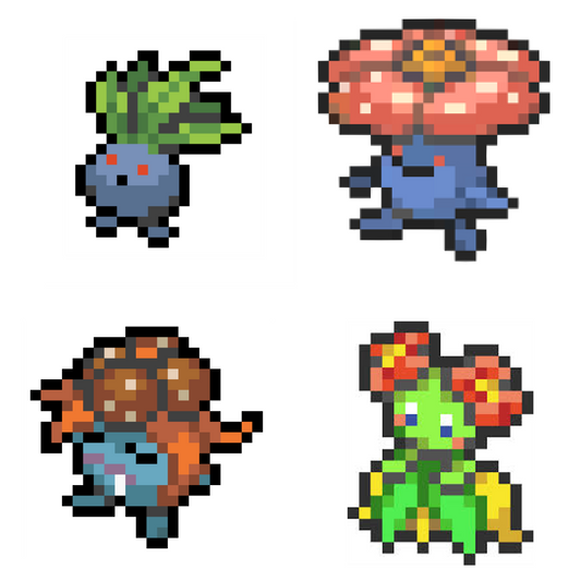 Oddish-Bellossom (043, 044, 045, 182)