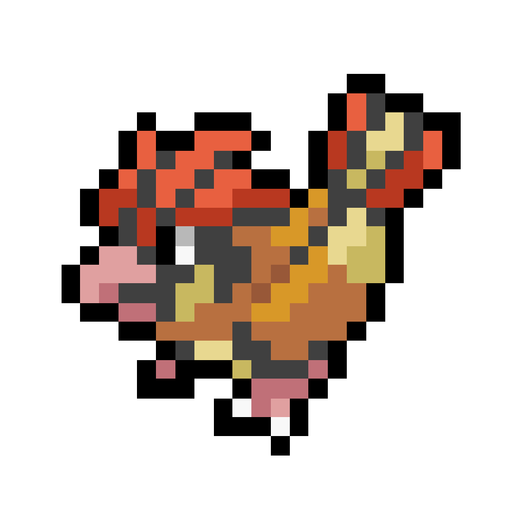 Pidgey - Pidgeot (016-018) Spearow - Fearow (021-022) Perler Art