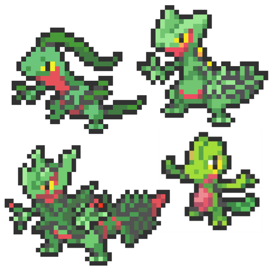 Treecko - Sceptile (252, 253, 254)